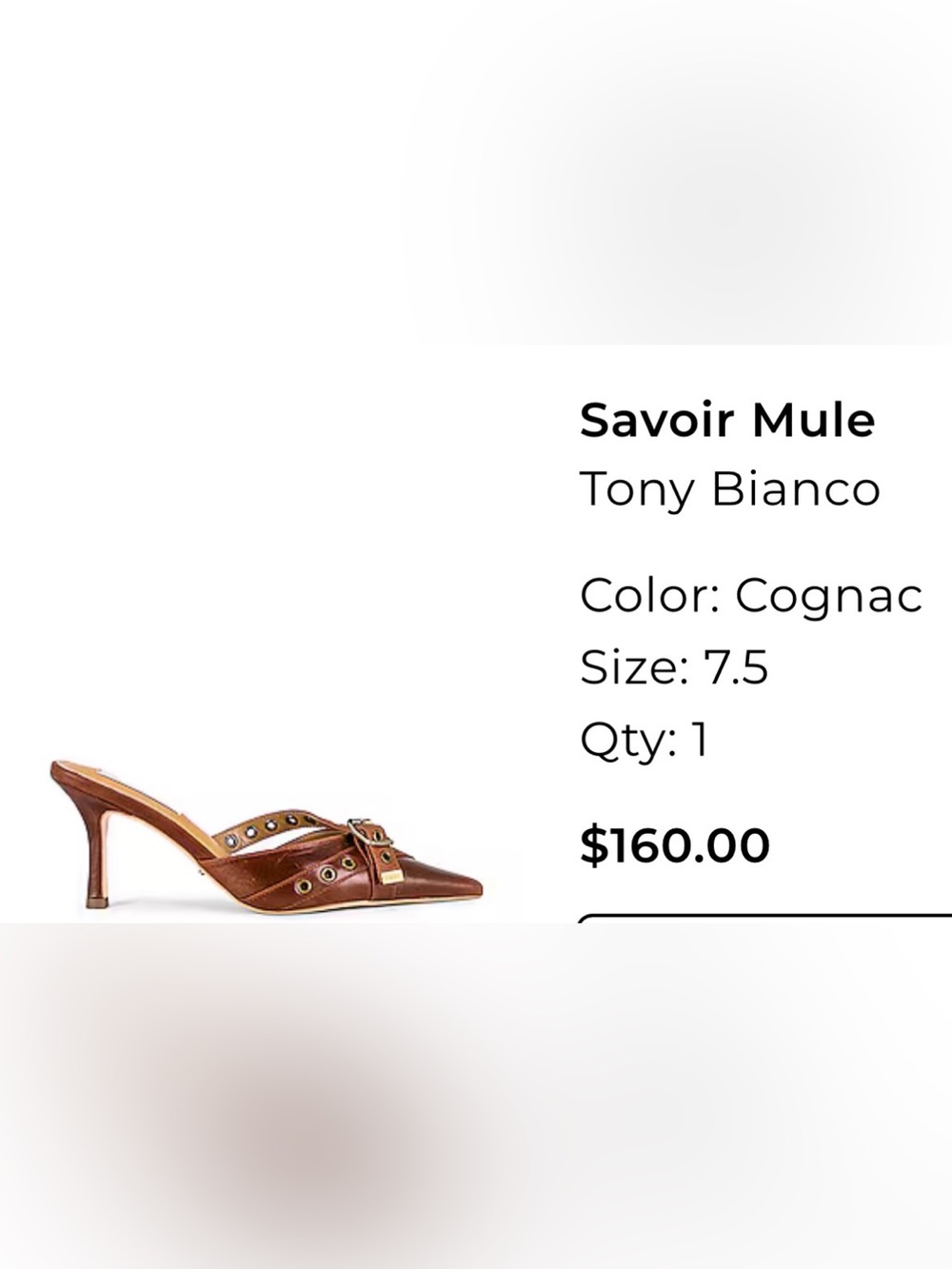 Tony Bianco Savoir Mule - Picture 3 of 7